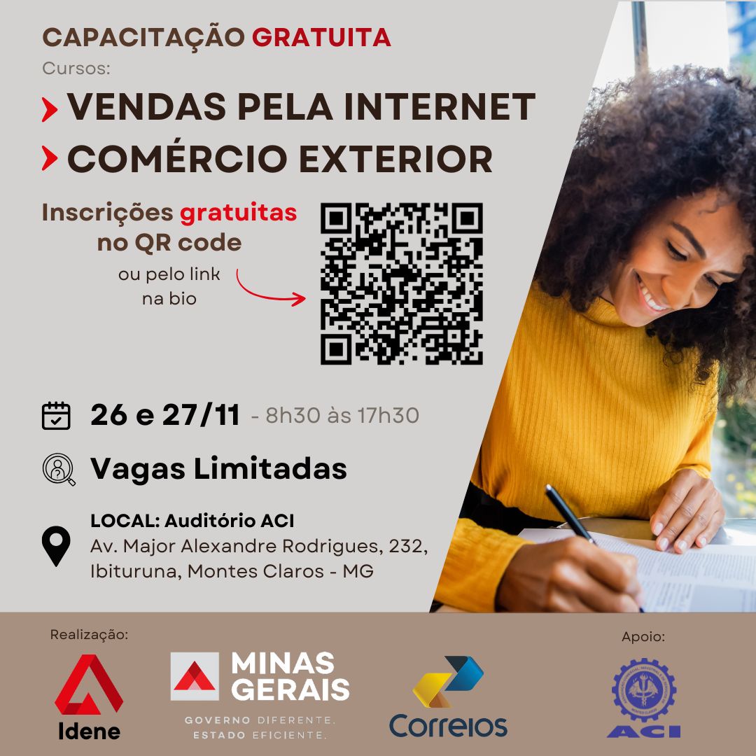 CURSOS GRATUITOS PARA O NORTE DE MINAS