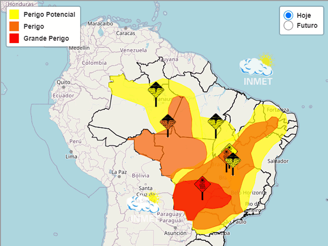 DEFESA CIVIL EMITE ALERTA DE CHUVAS NA REGIÃO DE JURAMENTO