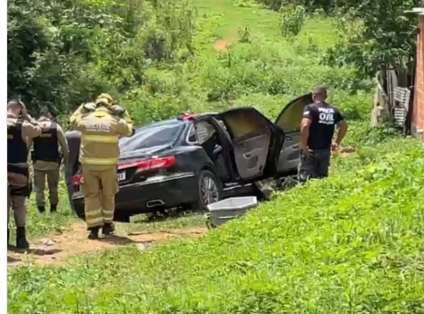 HOMEM É ENCONTRADO MORTO EM CARRO QUEIMADO NO NORTE DE MINAS