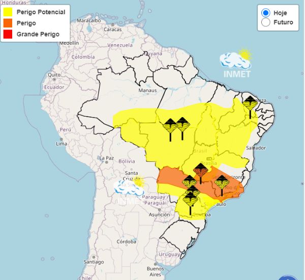 POSSIBILIDADE DE CHUVA DURANTE A SEMANA NA REGIÃO DE JURAMENTO