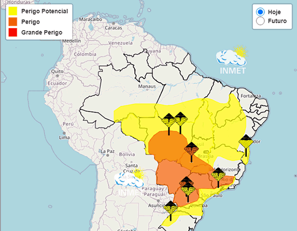 PREVISÃO DO TEMPO INDICA CHUVAS PARA MINAS